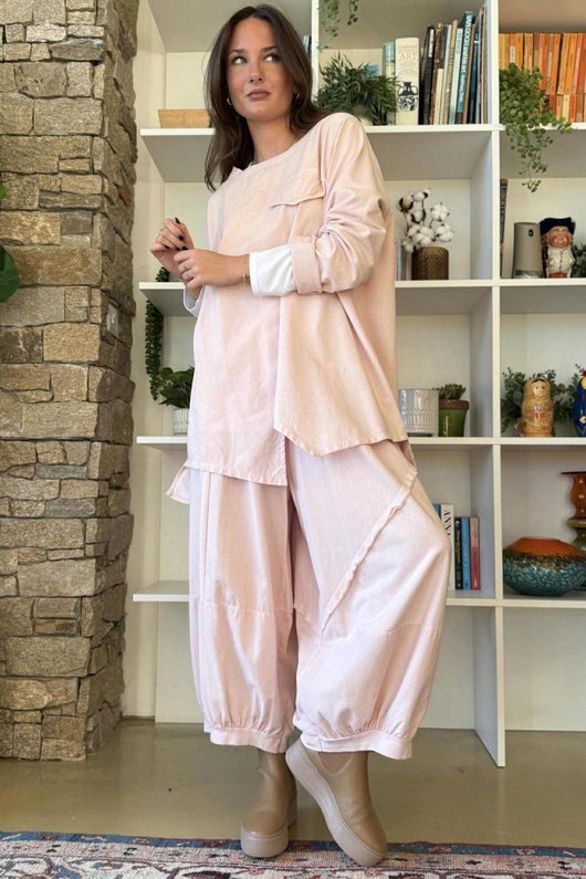 Cooper Needlecord Panel Top Rosewater /12=