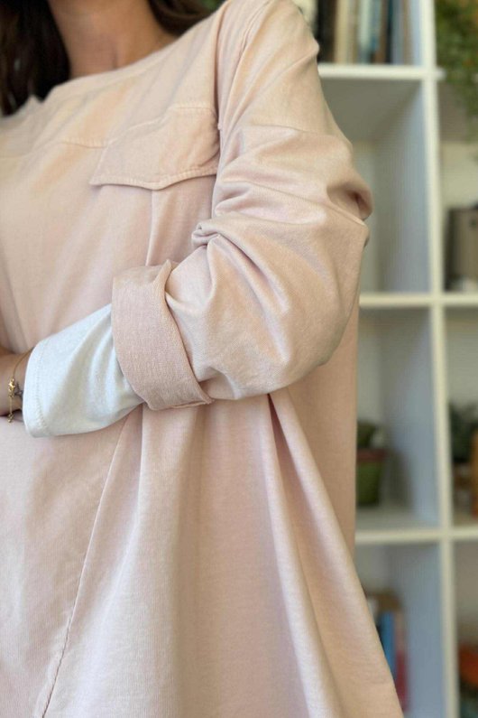 Cooper Needlecord Panel Top Rosewater /12=