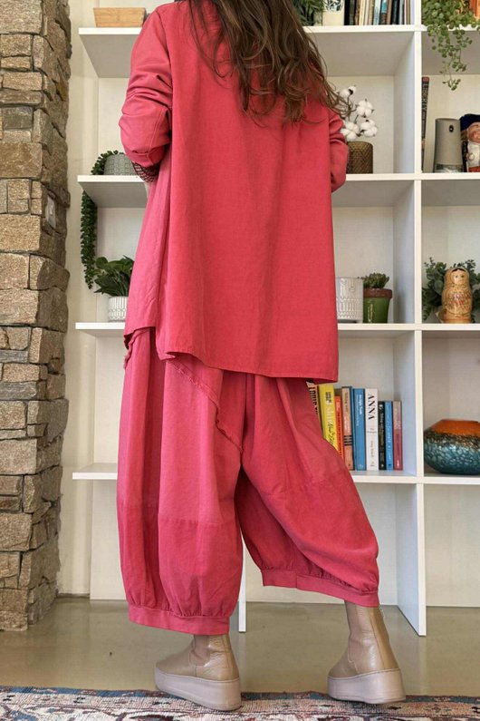 Cooper Needlecord Panel Top Wild Berry /9=