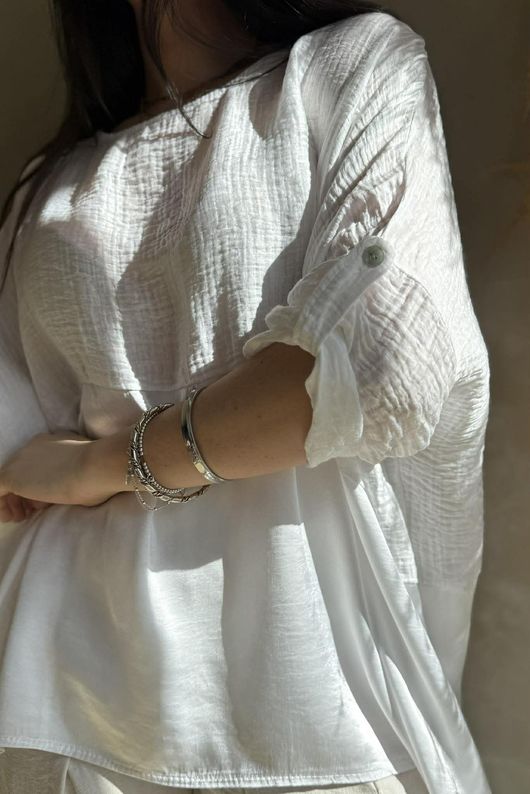 Cova Santa Dip Side Panel Top White /15=