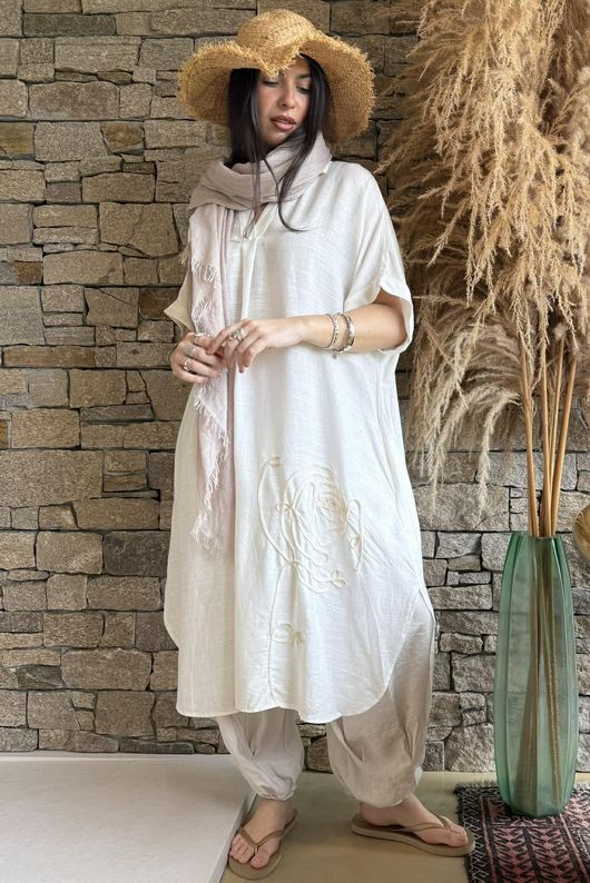 Dahlia Shirt Dress White /16=