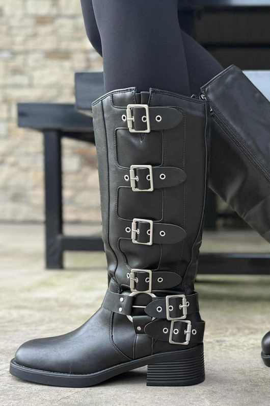 Dakota Biker Boot Black