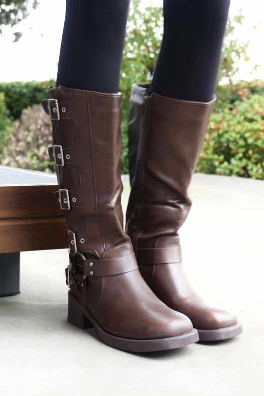 Dakota Biker Boot Brown