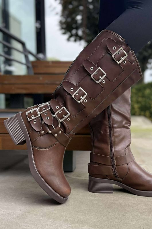 Dakota Biker Boot Brown