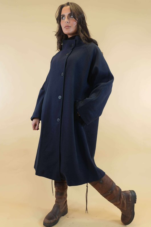 Dalton Funnel Coat Navy 