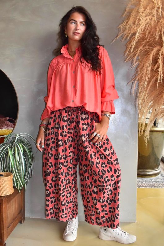 Darcy Smock Blouse Soft Strawberry
