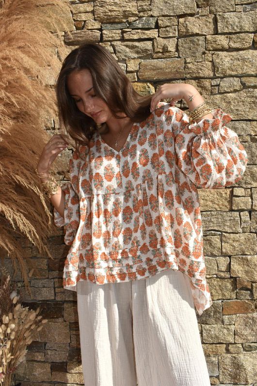 Daughter Of Ibiza Artist Smock Marigold & Jade