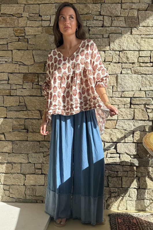 Daughter Of Ibiza Artist Smock Merlot & Mauve