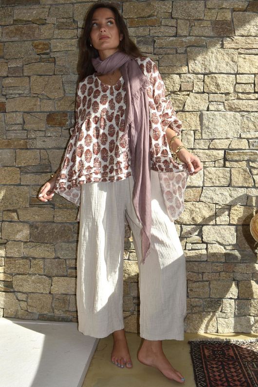 Daughter Of Ibiza Artist Smock Merlot & Mauve