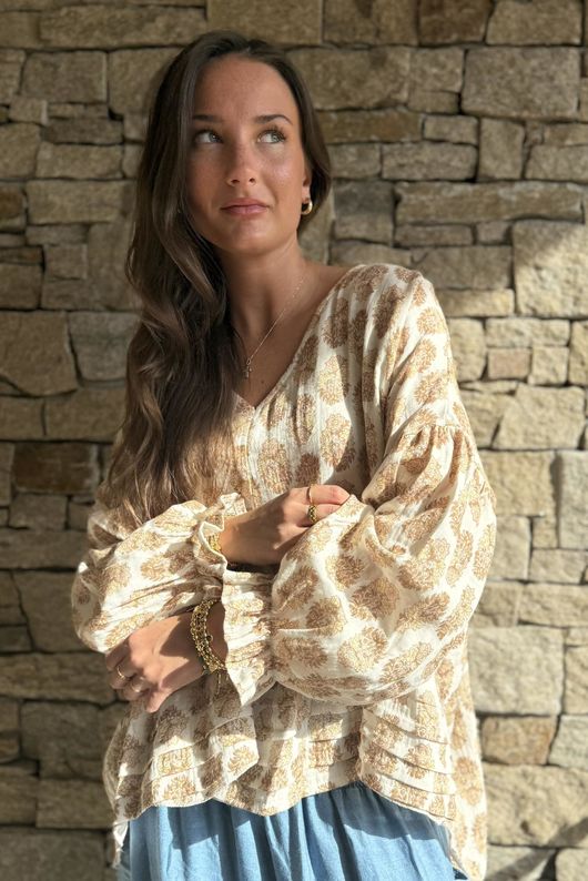 Daughter Of Ibiza Artist Smock Nutmeg & Nude