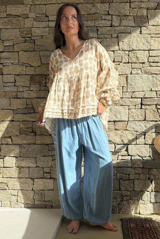 Daughter Of Ibiza Artist Smock Nutmeg & Nude