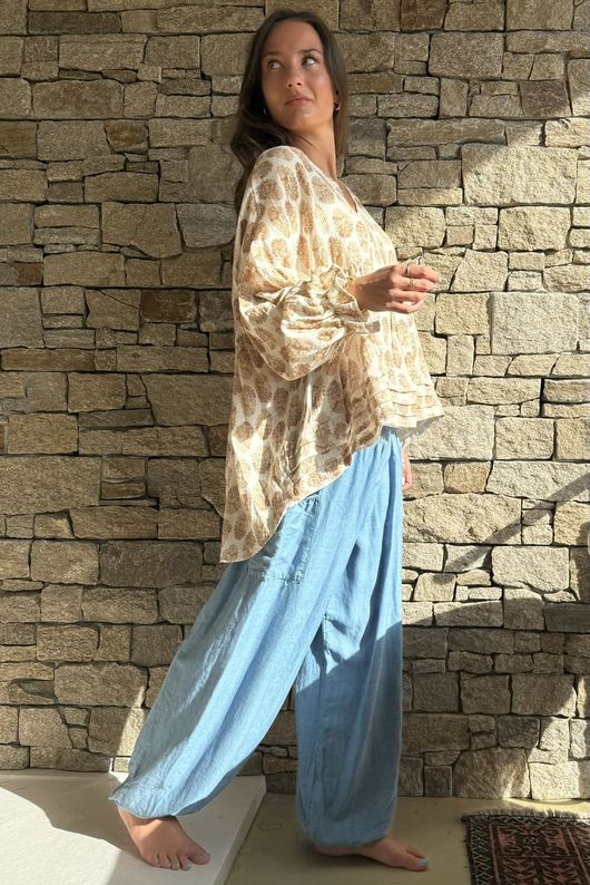 Daughter Of Ibiza Artist Smock Nutmeg & Nude