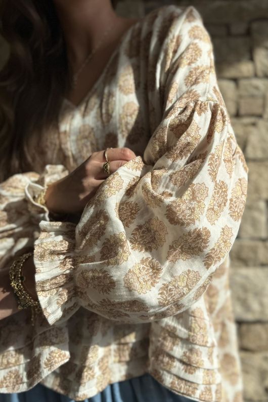 Daughter Of Ibiza Artist Smock Nutmeg & Nude