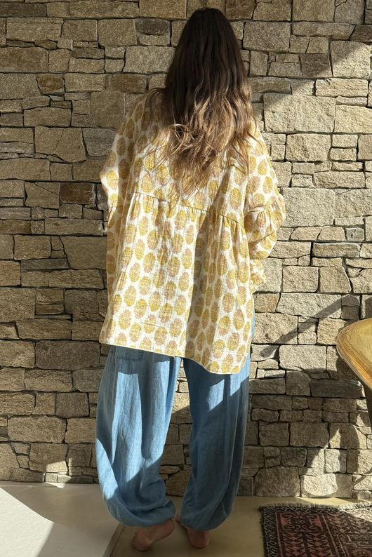 Daughter Of Ibiza Artist Smock Ochre & Rose