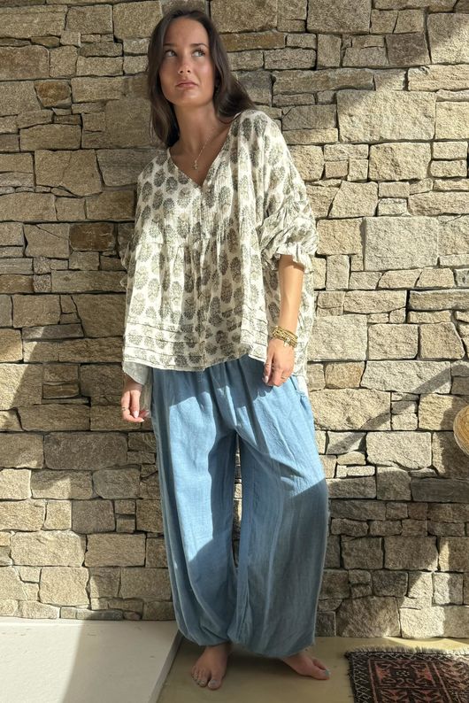 Daughter Of Ibiza Artist Smock Sage & Moss