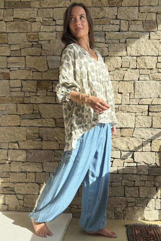 Daughter Of Ibiza Artist Smock Sage & Moss