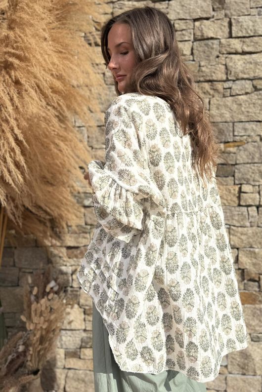 Daughter Of Ibiza Artist Smock Sage & Moss