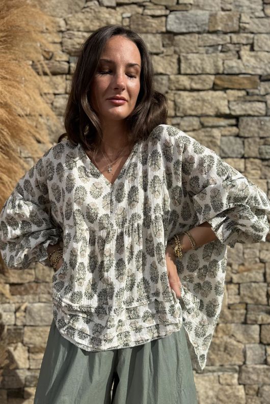 Daughter Of Ibiza Artist Smock Sage & Moss