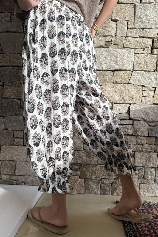 Daughter Of Ibiza Bloomer Pant Black & Earth