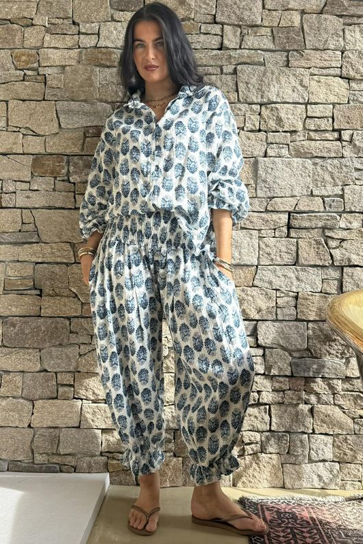 Daughter Of Ibiza Bloomer Pant French Navy & Denim