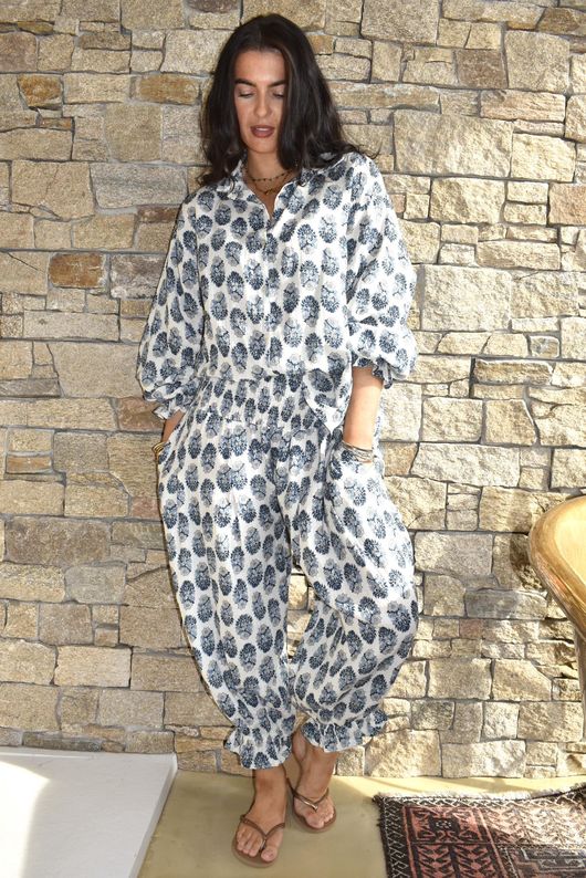 Daughter Of Ibiza Bloomer Pant French Navy & Denim