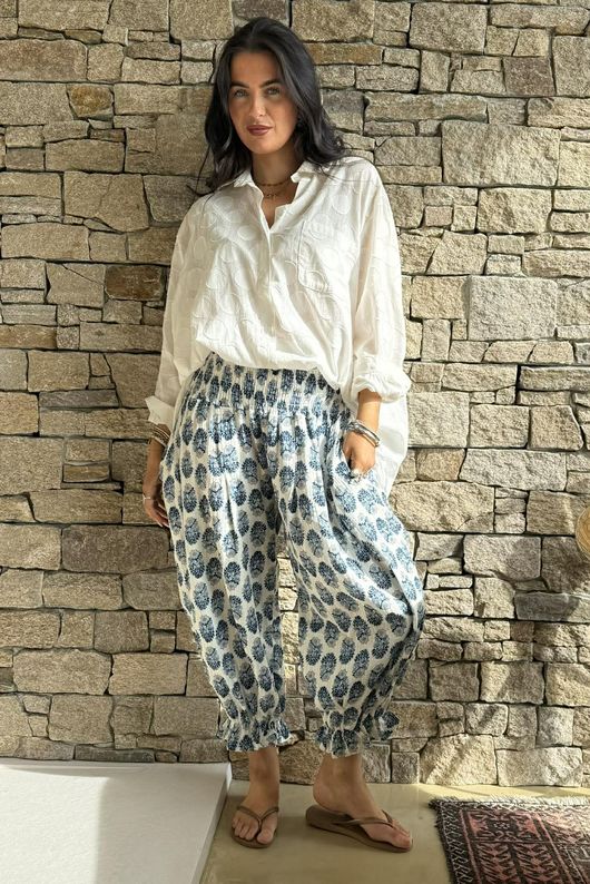 Daughter Of Ibiza Bloomer Pant French Navy & Denim