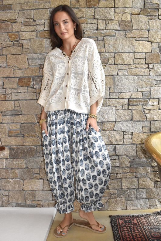 Daughter Of Ibiza Bloomer Pant French Navy & Denim