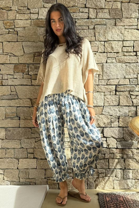 Daughter Of Ibiza Bloomer Pant French Navy & Denim