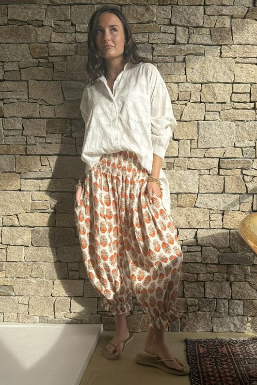 Daughter Of Ibiza Bloomer Pant Marigold & Jade