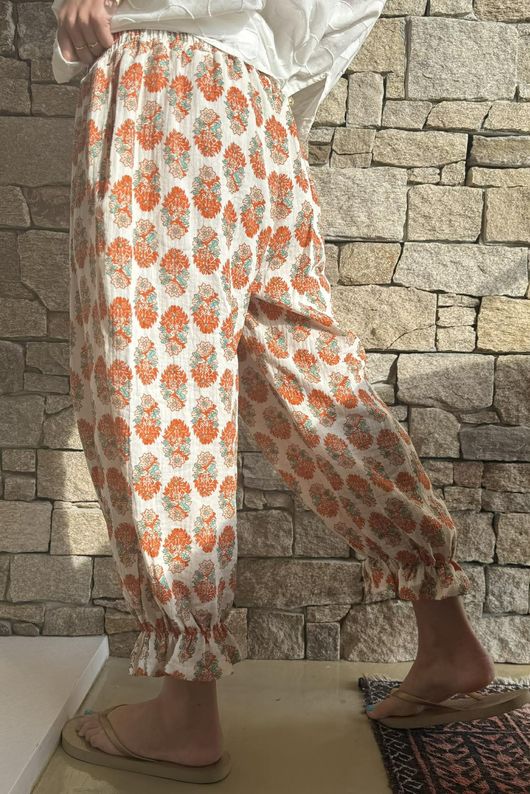 Daughter Of Ibiza Bloomer Pant Marigold & Jade