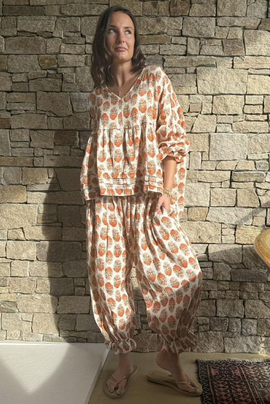 Daughter Of Ibiza Bloomer Pant Marigold & Jade