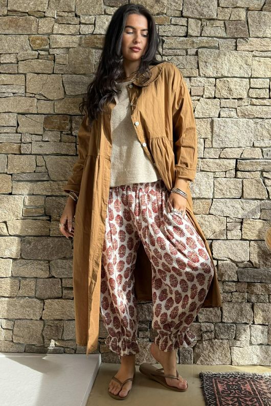 Daughter Of Ibiza Bloomer Pant Merlot & Mauve