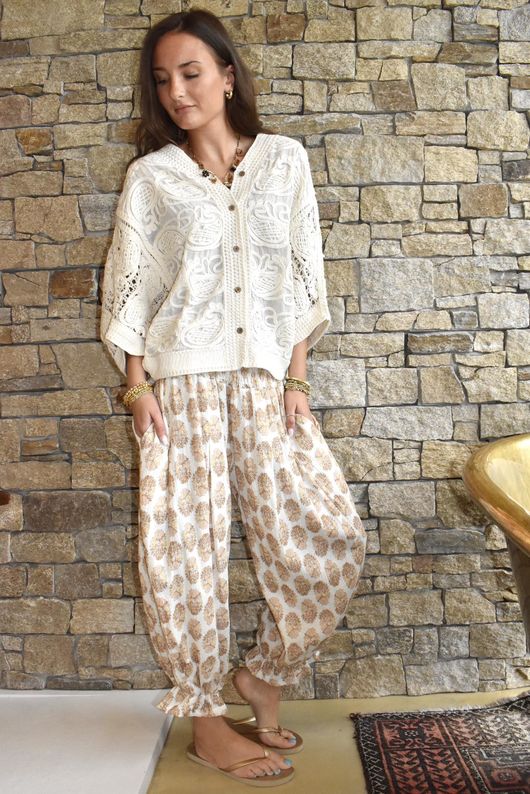 Daughter Of Ibiza Bloomer Pant Nutmeg & Nude