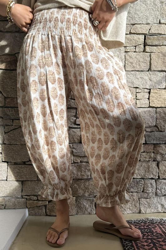 Daughter Of Ibiza Bloomer Pant Nutmeg & Nude