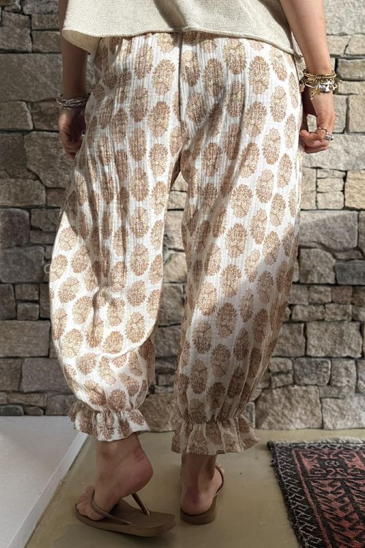 Daughter Of Ibiza Bloomer Pant Nutmeg & Nude