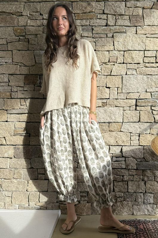 Daughter Of Ibiza Bloomer Pant Sage & Moss