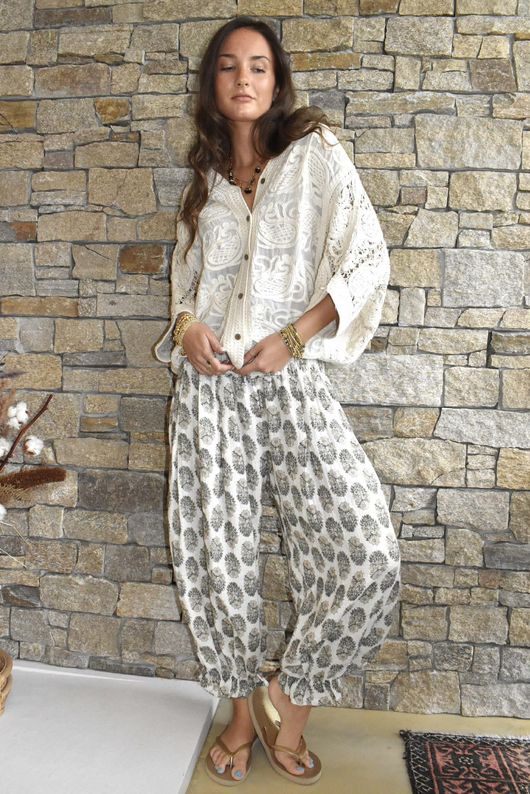 Daughter Of Ibiza Bloomer Pant Sage & Moss