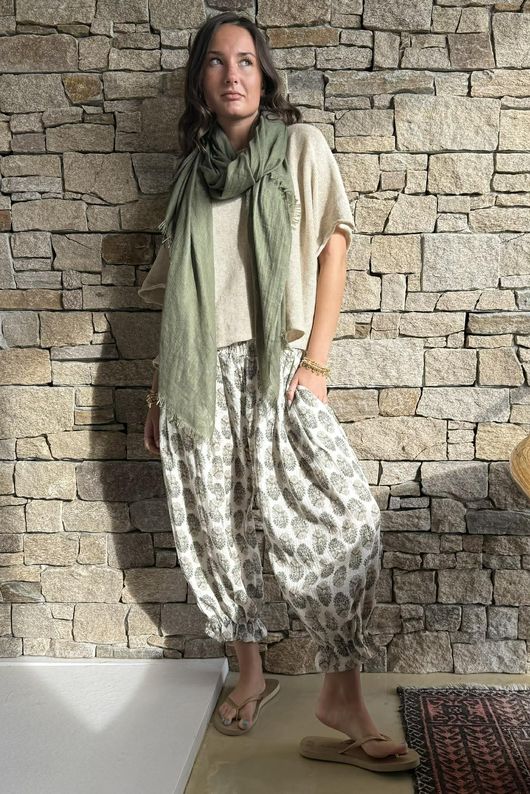 Daughter Of Ibiza Bloomer Pant Sage & Moss