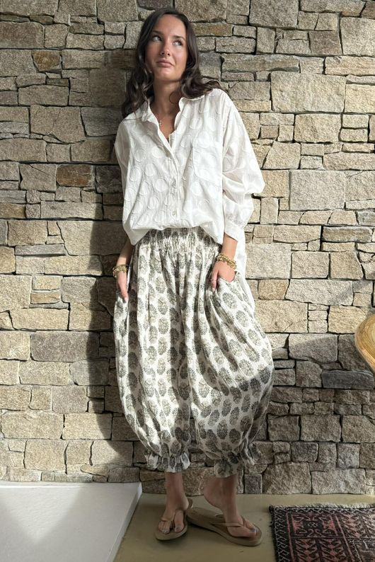 Daughter Of Ibiza Bloomer Pant Sage & Moss