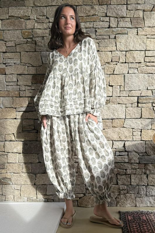 Daughter Of Ibiza Bloomer Pant Sage & Moss