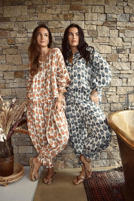 Daughter Of Ibiza Boyfriend Shirt French Navy & Denim