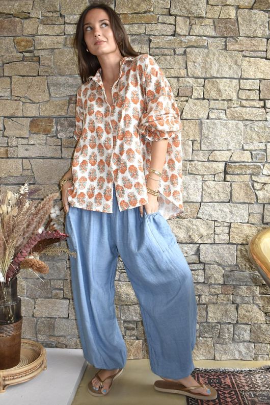 Daughter Of Ibiza Boyfriend Shirt Marigold & Jade