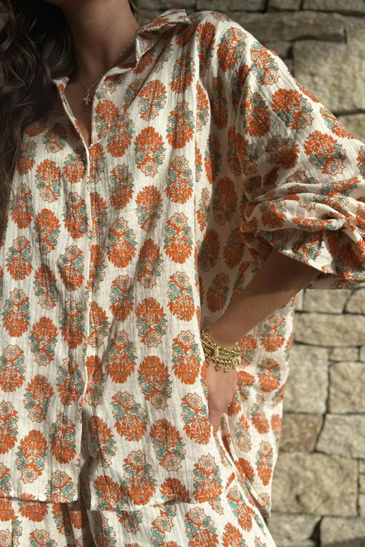 Daughter Of Ibiza Boyfriend Shirt Marigold & Jade