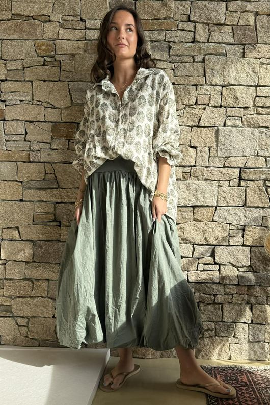 Daughter Of Ibiza Boyfriend Shirt Sage & Moss