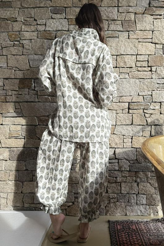 Daughter Of Ibiza Boyfriend Shirt Sage & Moss