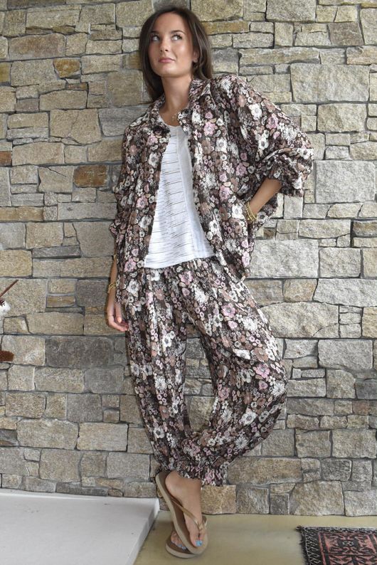 Daughter Of Ibiza Lovechild Bloomer Pant Chocolate & Rose