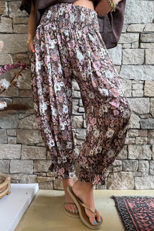 Daughter Of Ibiza Lovechild Bloomer Pant Chocolate & Rose