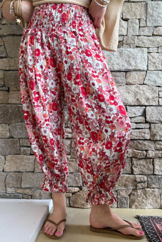 Daughter Of Ibiza Lovechild Bloomer Pant Scarlet & Rose