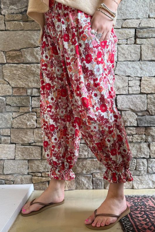 Daughter Of Ibiza Lovechild Bloomer Pant Scarlet & Rose
