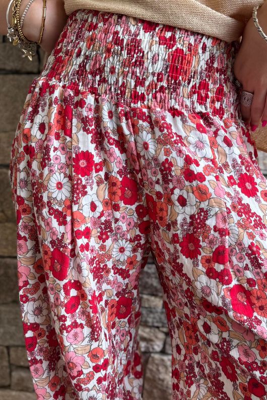 Daughter Of Ibiza Lovechild Bloomer Pant Scarlet & Rose